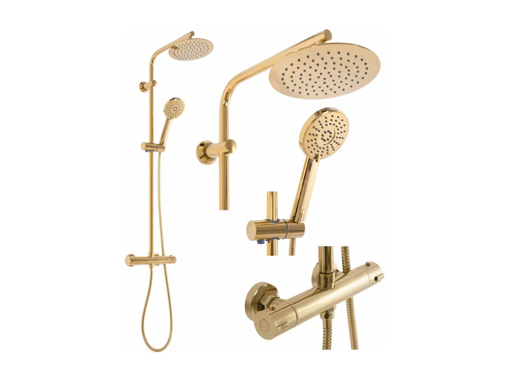 Maisonpuretop Shower with Thermostat Maisonpuretop Thermostat Gold 83348LDZG