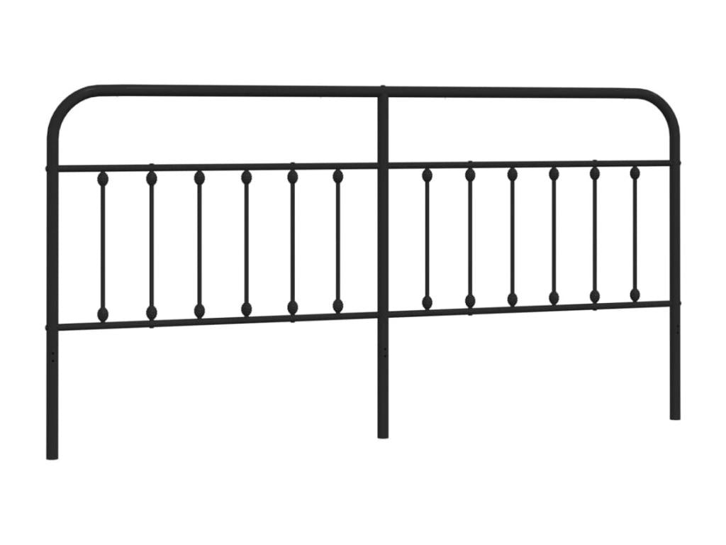 Black metal headboard 200 cm 39381SAGQ