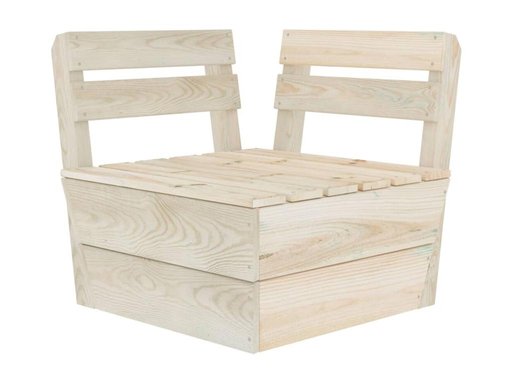 7-piece pallet garden furniture set, impregnated spruce wood 11775SFWO