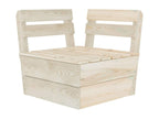 7-piece pallet garden furniture set, impregnated spruce wood 11775SFWO