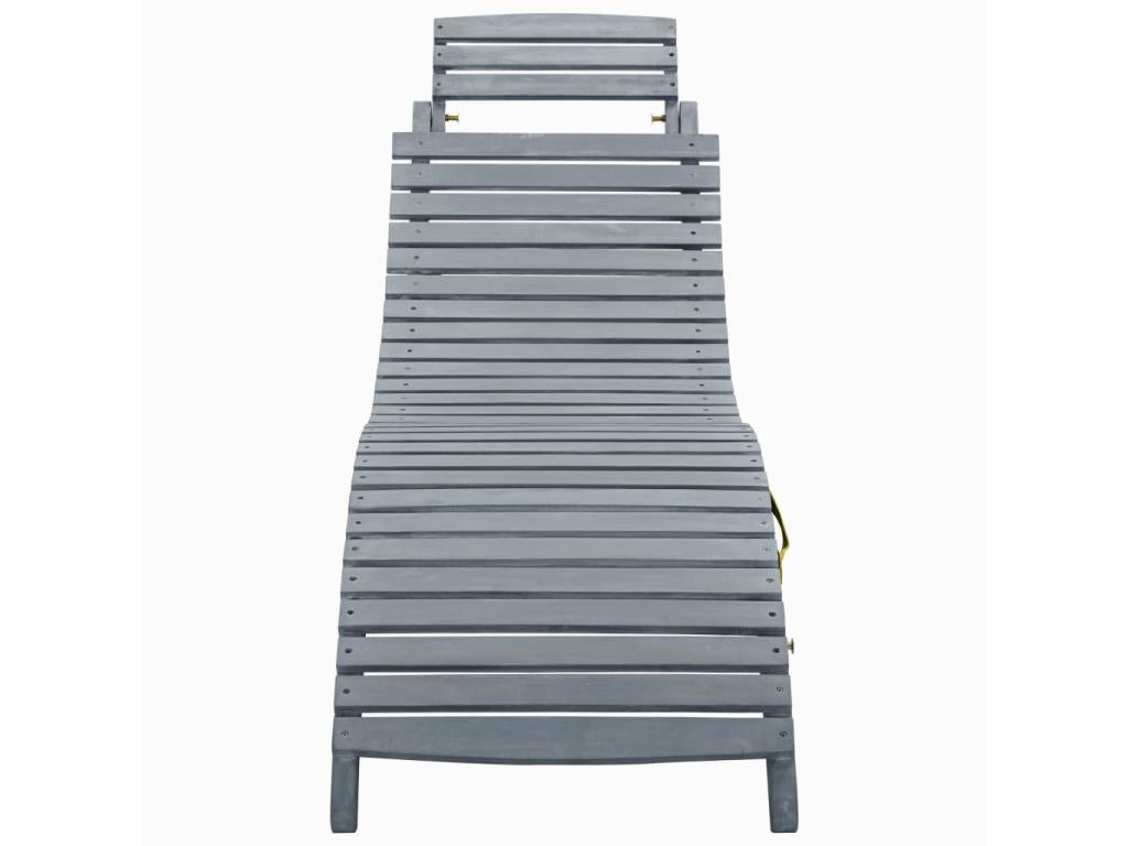 Brown wooden sun lounger/deckchair 190x60x51 cm 02 0012463 46425TLYG