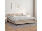 Upholstered divan bed with Cappuccino mattress 160x200 cm 79645MRGT