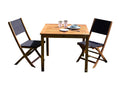 2-seater garden furniture set in solid Maisonpuretop and textilene, 12059GSRI