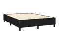 Maisonpuretop bed base with mattress, black, 140x190 cm, fabric, 74961HDOR