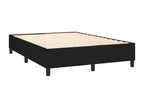 Maisonpuretop bed base with mattress, black, 140x190 cm, fabric, 74961HDOR