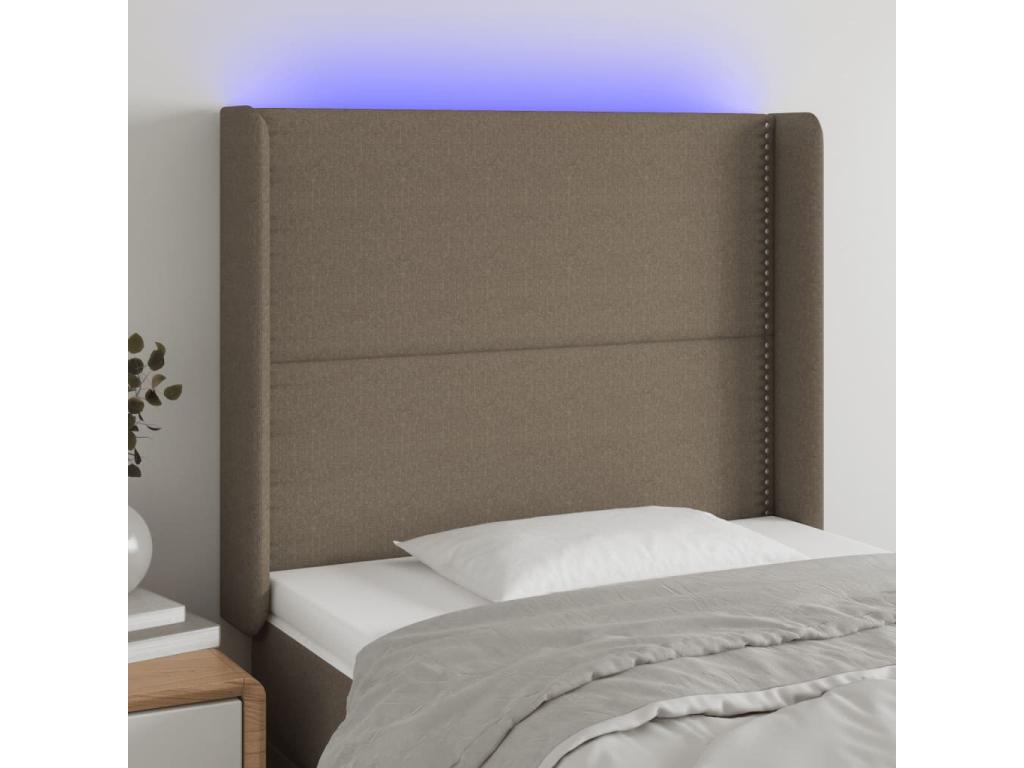 Artvivrestore LED Headboard 83x16x118/128 cm Fabric 59379CQDJ