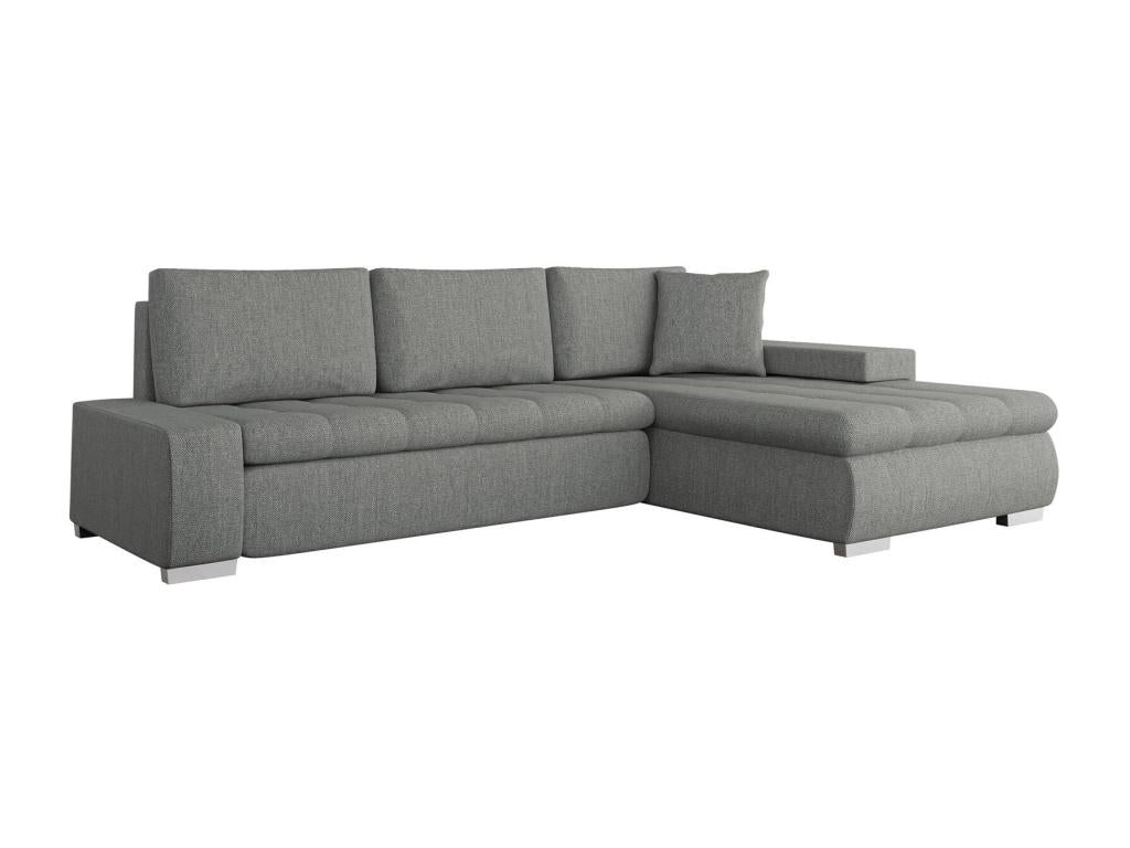 Maisonpuretop 112 Corner Sofa, Grey, Sleeping Function, Bed Box, 265x185x85cm, 66426YWNN