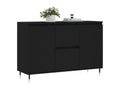 Black sideboard 104x35x70 cm engineered wood 47850KACN