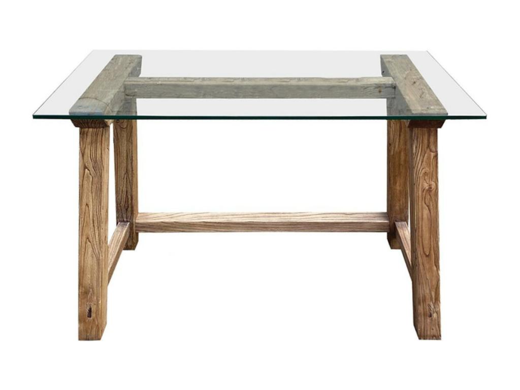 Brown Wood and Glass Top Desk - Originally from Artvivrestore 97011RMED