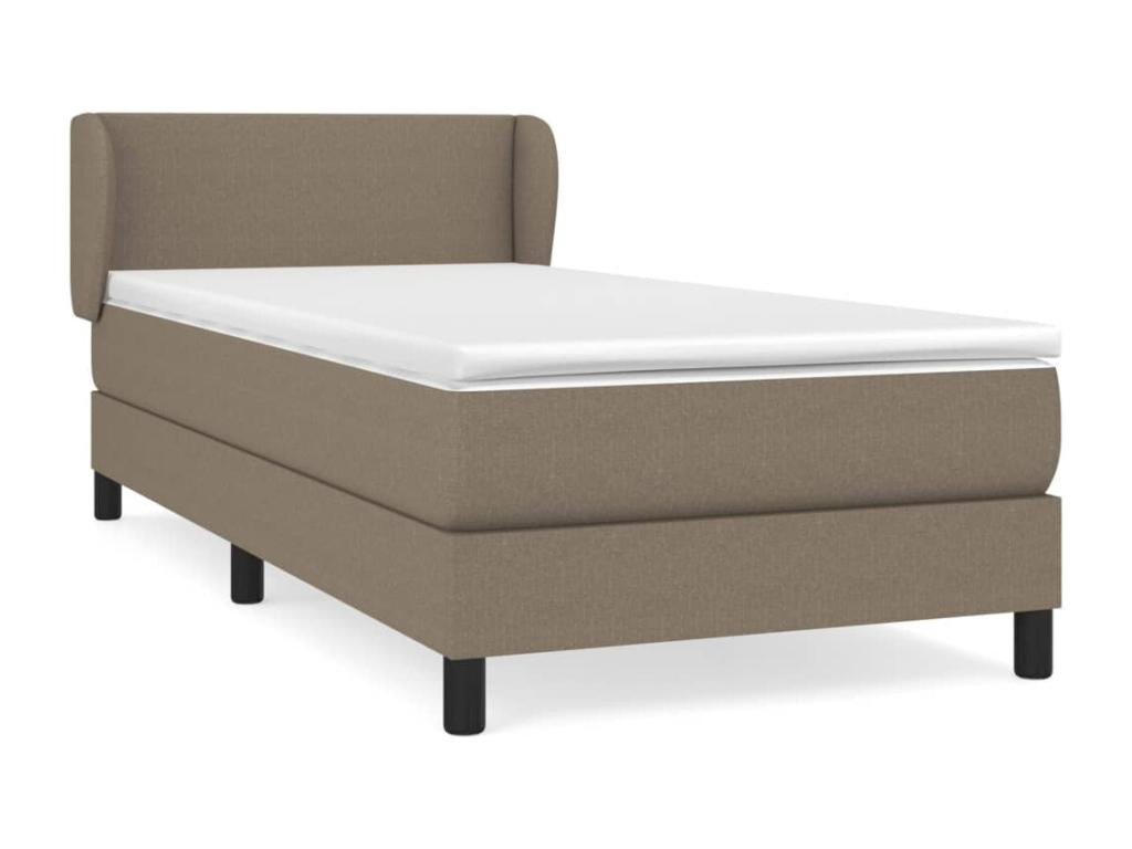 Upholstered bed base with mattress Maisonpuretop 100x200 cm Fabric 49137FFYT