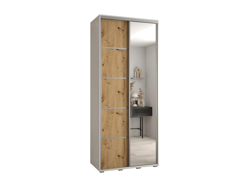 Maisonpuretop 5 Sliding Door Wardrobe 235.2/110/45 2 Doors White/Maisonpuretop/Silver 15061RSHW