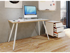 Calmetop Desk, Computer Table, Scandinavian Retro Look, 110x50 cm, White / White 43319GNLT
