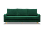 3-seater sofa with sleeper function, reversible cushion, green, 79487SZXV