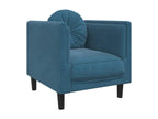 Armchair with blue velvet cushion 56033EZNM