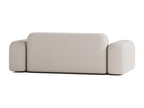 Max Contemporary 2-Seater Straight Sofa in Beige Fabric 73210WVLT