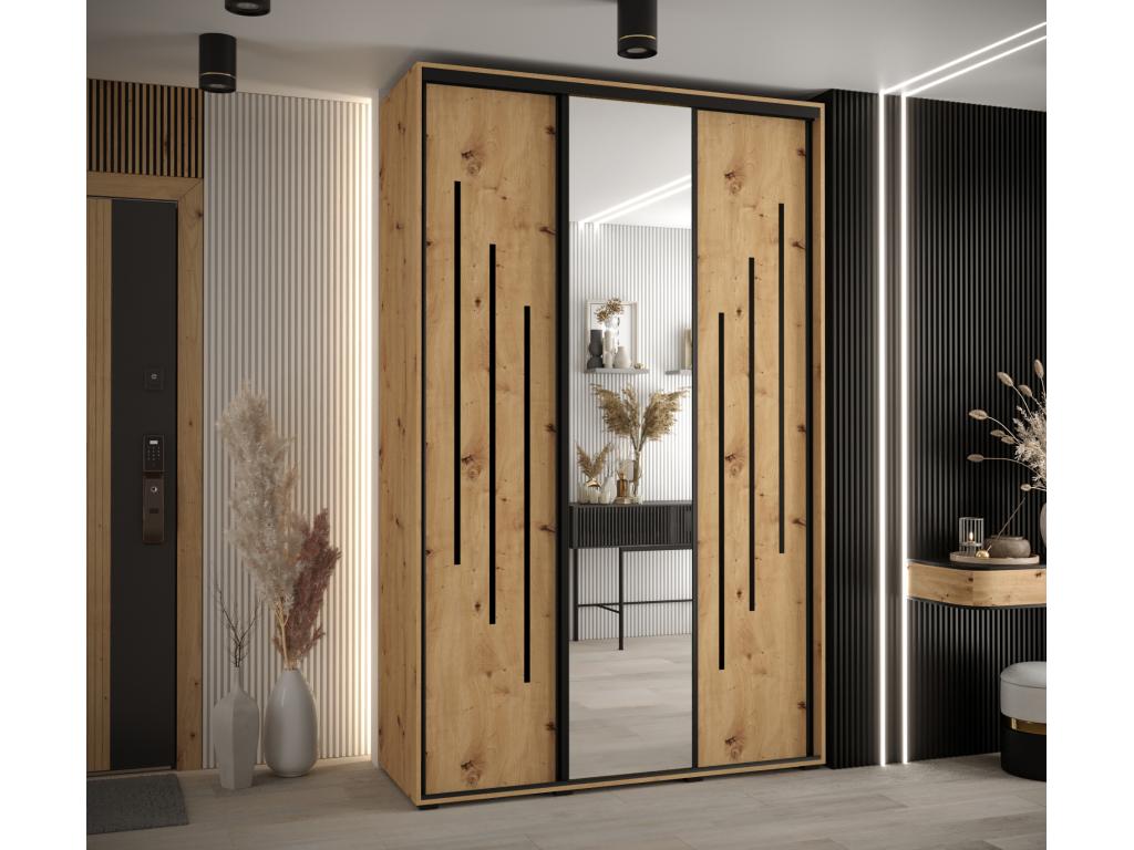 Maisonpuretop 9 Sliding Door Wardrobe 235.2/160/45 3 Doors 06766CTYM