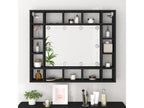 Black LED mirror cabinet 91x15x76.5 cm 36232MDMR