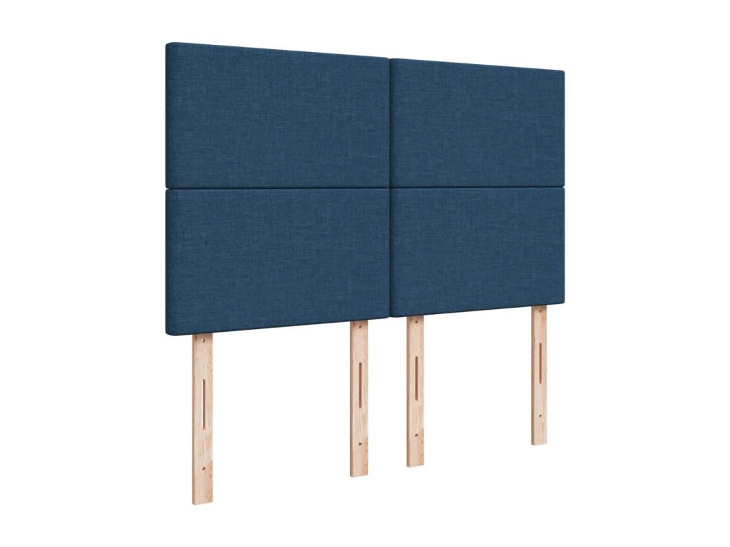 Maisonpuretop bed base with mattress, blue, 160x200 cm, fabric, 58118MWLG