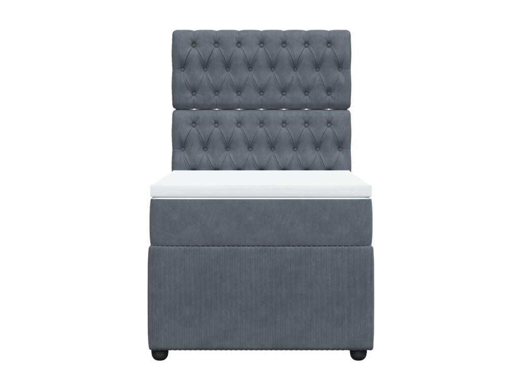 Maisonpuretop bed base with mattress, Dark Grey, 100x200 cm, 32149DFEU