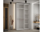Artvivrestore 8 Sliding Door Wardrobe 235.2/140/60 2 Doors White/White/Gold 26420NRXE