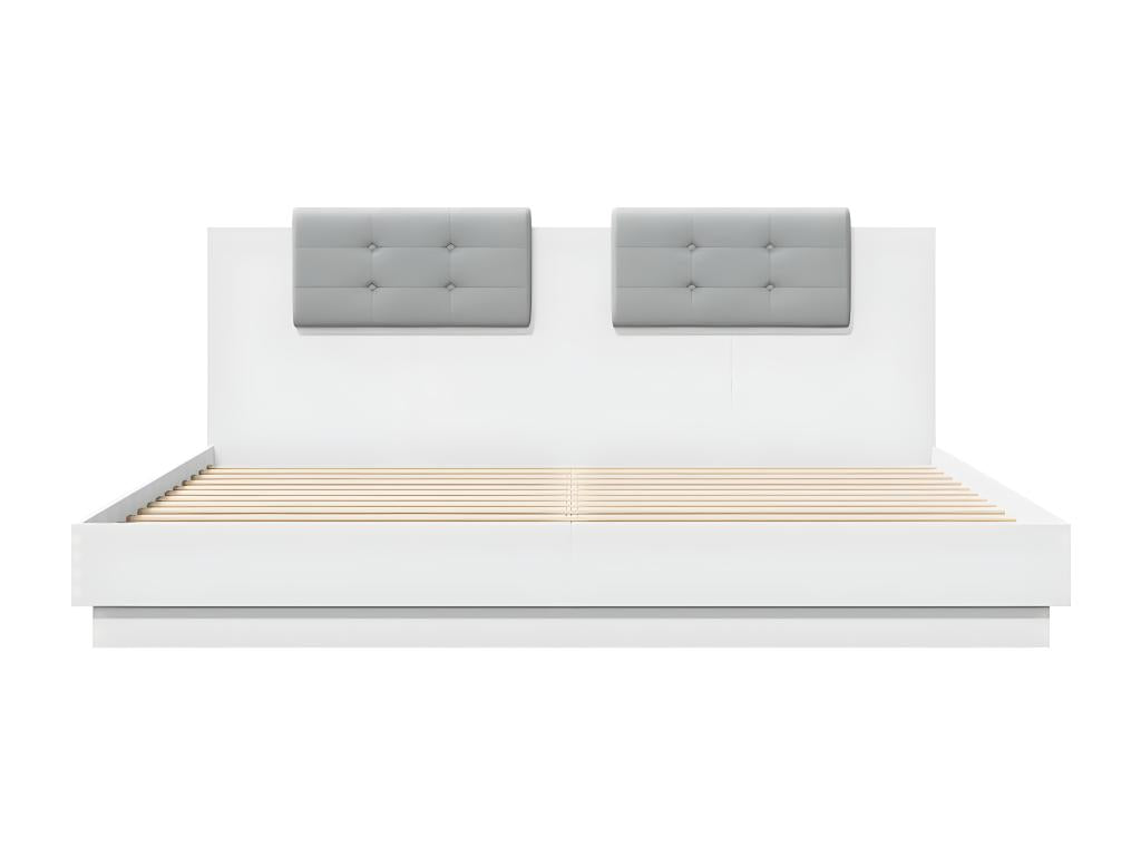 White bed frame without mattress, 180x200 cm, 78976GQAL