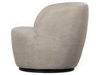 Calmetop - Designer swivel armchair in fabric - Natural 28523HWDK
