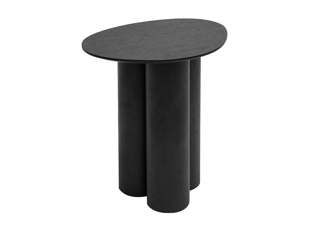 Black wood design side table L44 cm Artvivrestore 89564AVZK