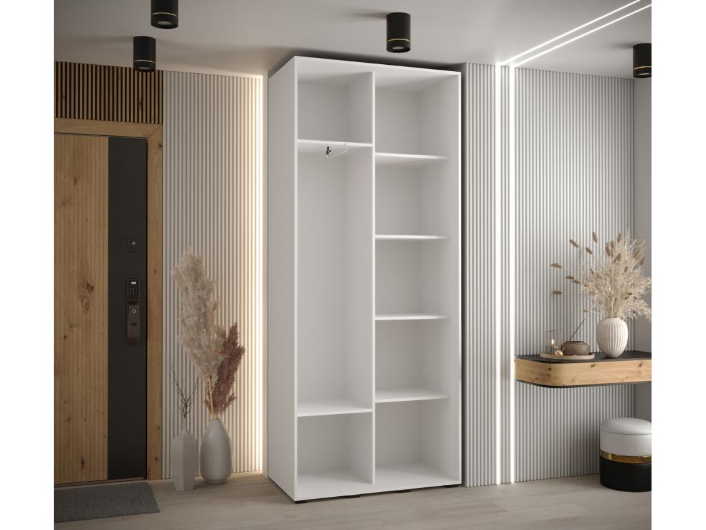 Maisonpuretop 5 Sliding Door Wardrobe 235.2/110/45 2 Doors White/Maisonpuretop/Silver 15061RSHW