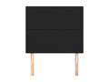 2-Piece Headboard Set, Black, 80x5x78/88 cm, Faux Leather, 51963NMUV