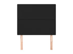 2-Piece Headboard Set, Black, 80x5x78/88 cm, Faux Leather, 51963NMUV