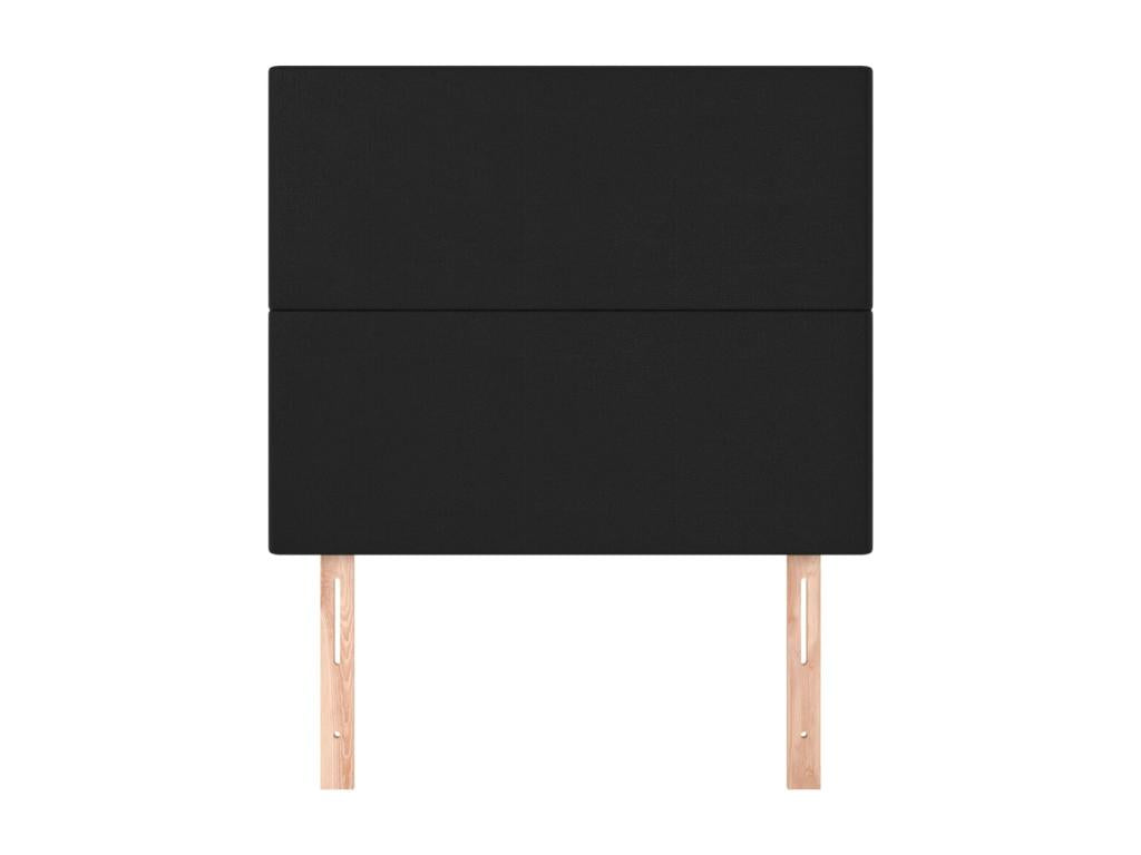 2-Piece Headboard Set, Black, 80x5x78/88 cm, Faux Leather, 51963NMUV