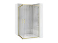 Calmetop 80x100 Brush Gold Shower Enclosure 23026UMJE