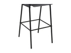 Bar stools, 4 pcs, black, solid plywood and steel, 38502HYZH
