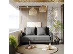Hanging chair in woven resin - Garden swing - 2-seater - with cushions - Grey 20010QZSJ