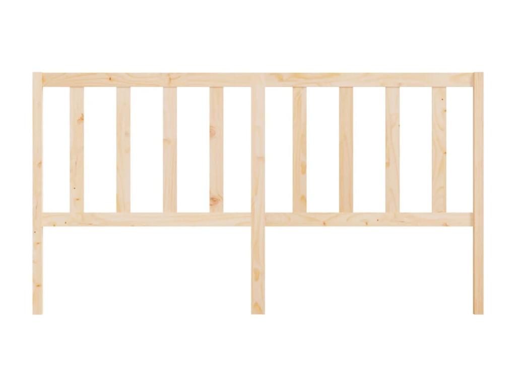 Headboard 206x4x100 cm Solid pine wood 50341TNHL