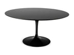 Round Tulip Table - Matte Black Top - Diameter 60 cm - Matte Black Base 35793VQCQ
