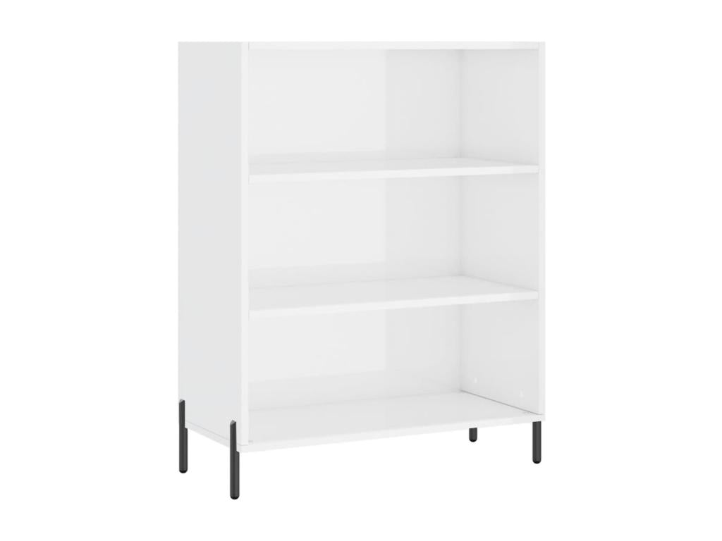 High-gloss white shelving unit 69.5x32.5x90 cm 75618WEAZ