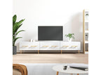 White TV stand 150x36x30 cm engineered wood 15839JQCM