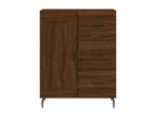 High sideboard, brown oak, 69.5x34x180 cm, engineered wood, 63407PZGZ
