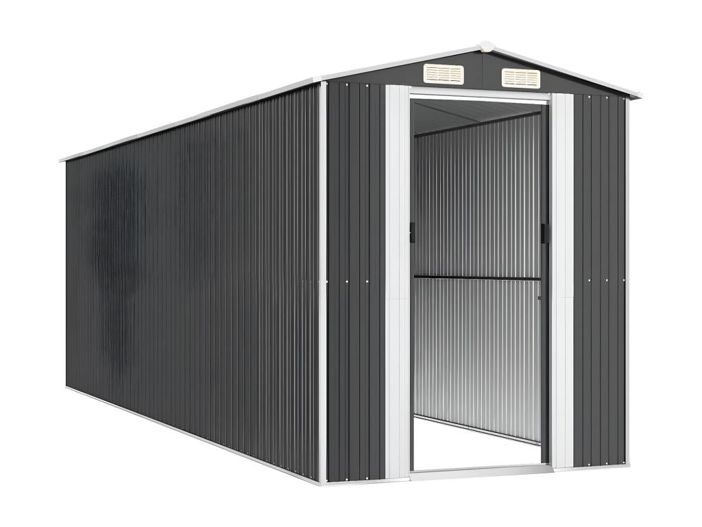 Anthracite garden shed 192x606x223 Galvanized steel 46951SUWU