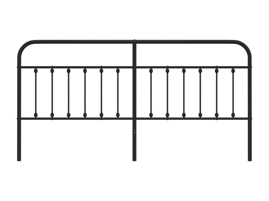 Black metal headboard 200 cm 39381SAGQ